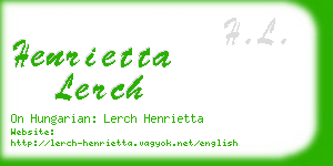 henrietta lerch business card